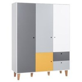 Vox Concept 3 Door Wardrobe in a Choice of 6 Colours - - thumbnail 1