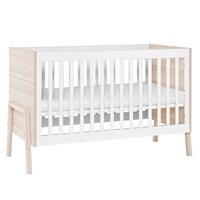 Vox Spot Cot Bed in White & Acacia - thumbnail 2