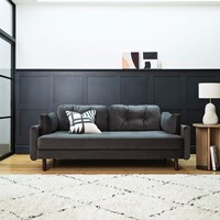 Swyft Sofa in a Box Model 04 Velvet 3 Seat Sofa Bed - - thumbnail 1