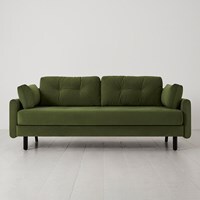 Swyft Sofa in a Box Model 04 Velvet 3 Seat Sofa Bed - - thumbnail 2