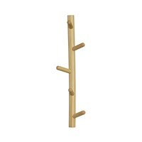 Woood Marrit Natural Wall Mounted Coat Rack - 7 Hooks - thumbnail 1