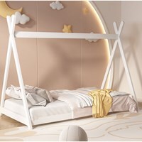 Nora Kids Solid Wood Teepee Floor Bed