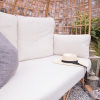 Cuckooland Hampstead Rattan Double Garden Egg Chair - thumbnail 2