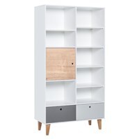 Vox Concept Wide Bookcase in a Choice of 6 Colours - - image 1