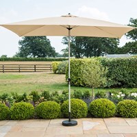 Maze Rattan 3m x 2m Rectangular Garden Parasol -