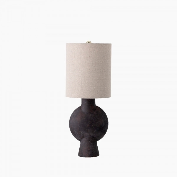 Olivia Table Lamp, Terracotta & Natural Linen