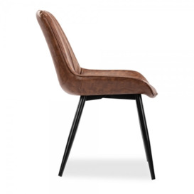 £34 Off Taylor Dining Chair, Vintage Tan & Black - thumbnail 2