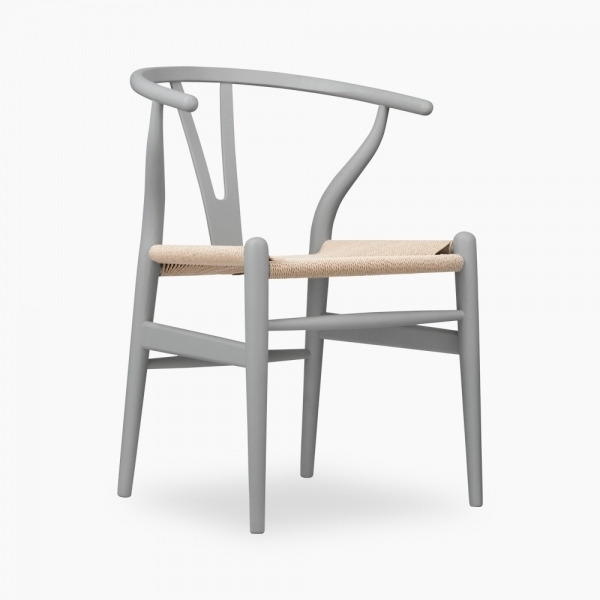 Wish Wooden Dining Chair, Natural Weave & Grey - image 1