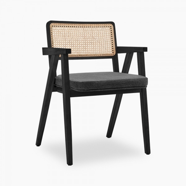 Lambert Carver Dining Chair, Dark Grey Black by Cult Furniture
