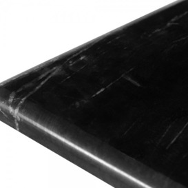 Carnaby Square Cafe Table Top, Black Marble Size: 80cm - thumbnail 3