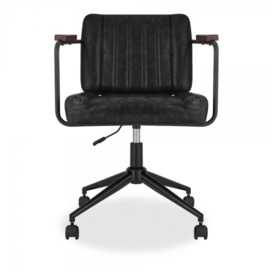 Mason Office Chair, Vintage Black - thumbnail 2