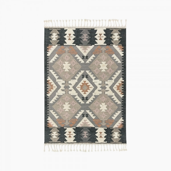 Asiatic Sami Wool Hand Woven Rug, Grey Size: 120cm x 170cm Modern Designed Rugs, Colourful Contemporary Rug - image 1