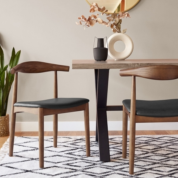 Aalborg Wooden Dining Chair, Walnut Black by Cult Furniture