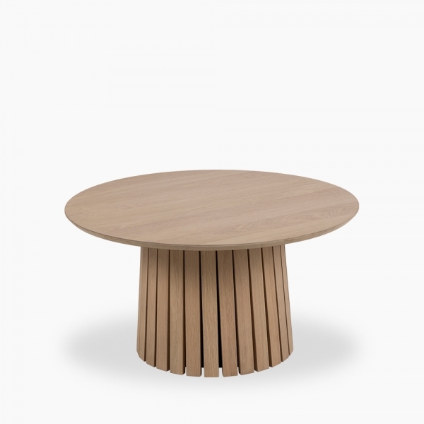 £50 Off Christo Round Coffee Table, Light Oak