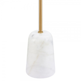 £80 Off Mood Living Napoli Glass Floor Lamp, White Marble - thumbnail 3