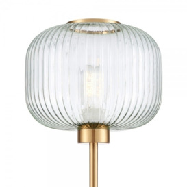 £80 Off Mood Living Napoli Glass Floor Lamp, White Marble - thumbnail 2