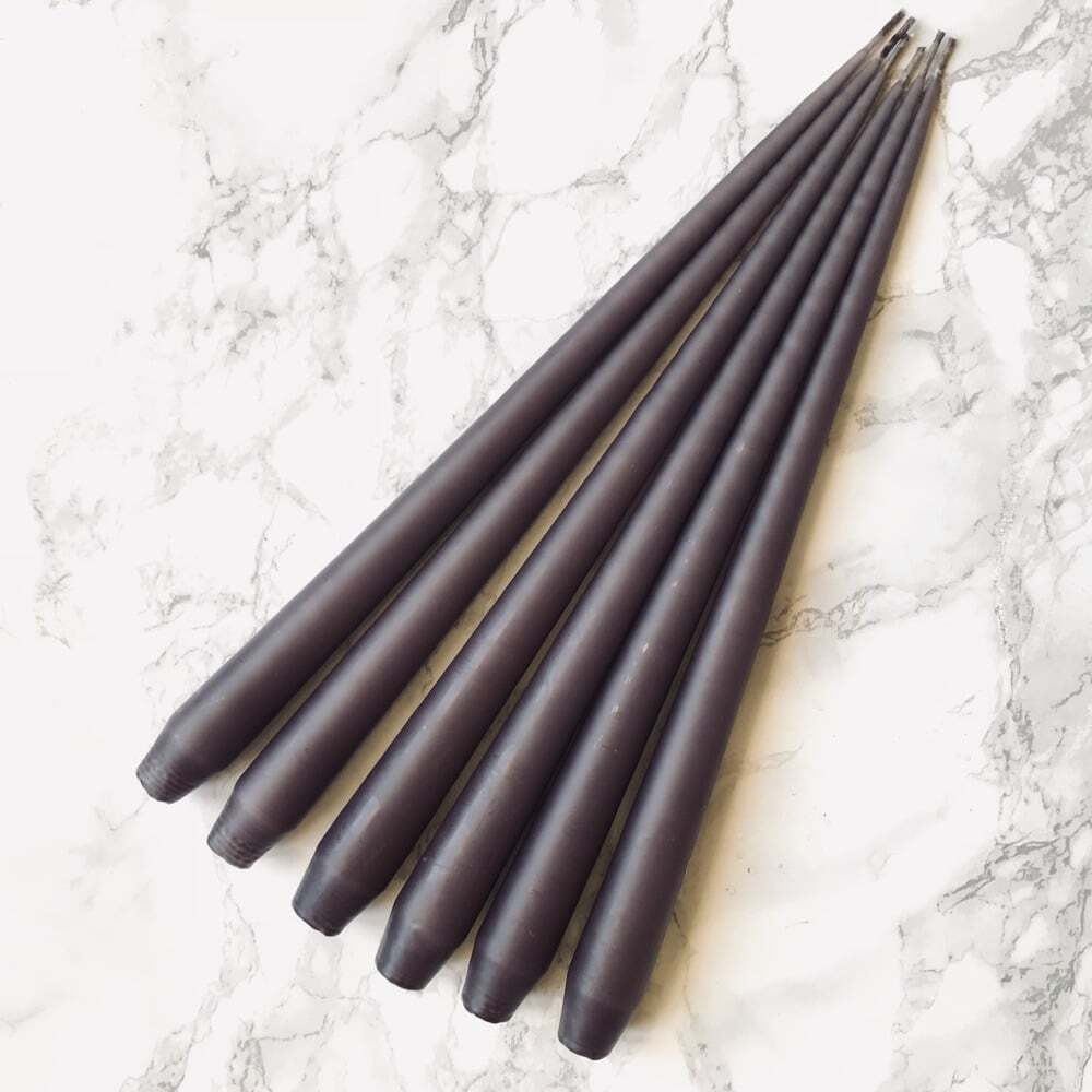 Hand Dipped Taper candles - French Lavender (6 pack)