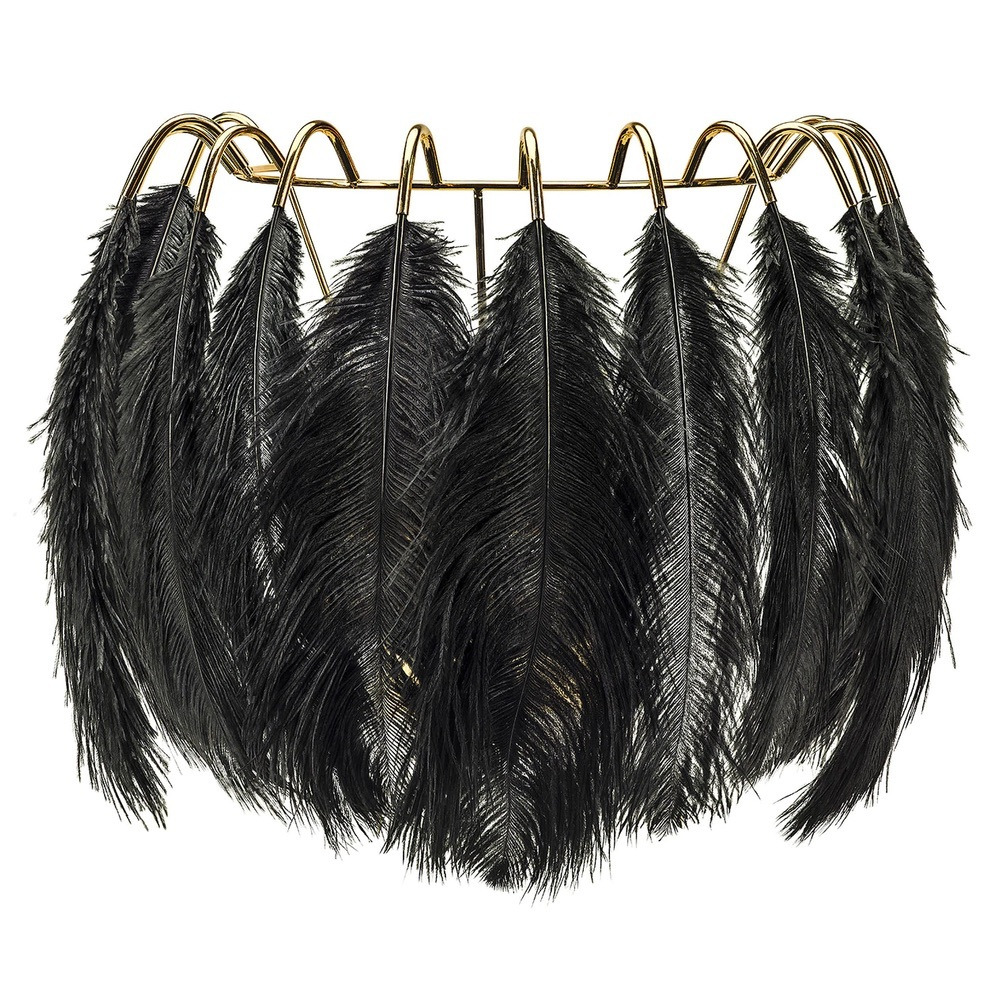 Feather Wall Lamp - Black