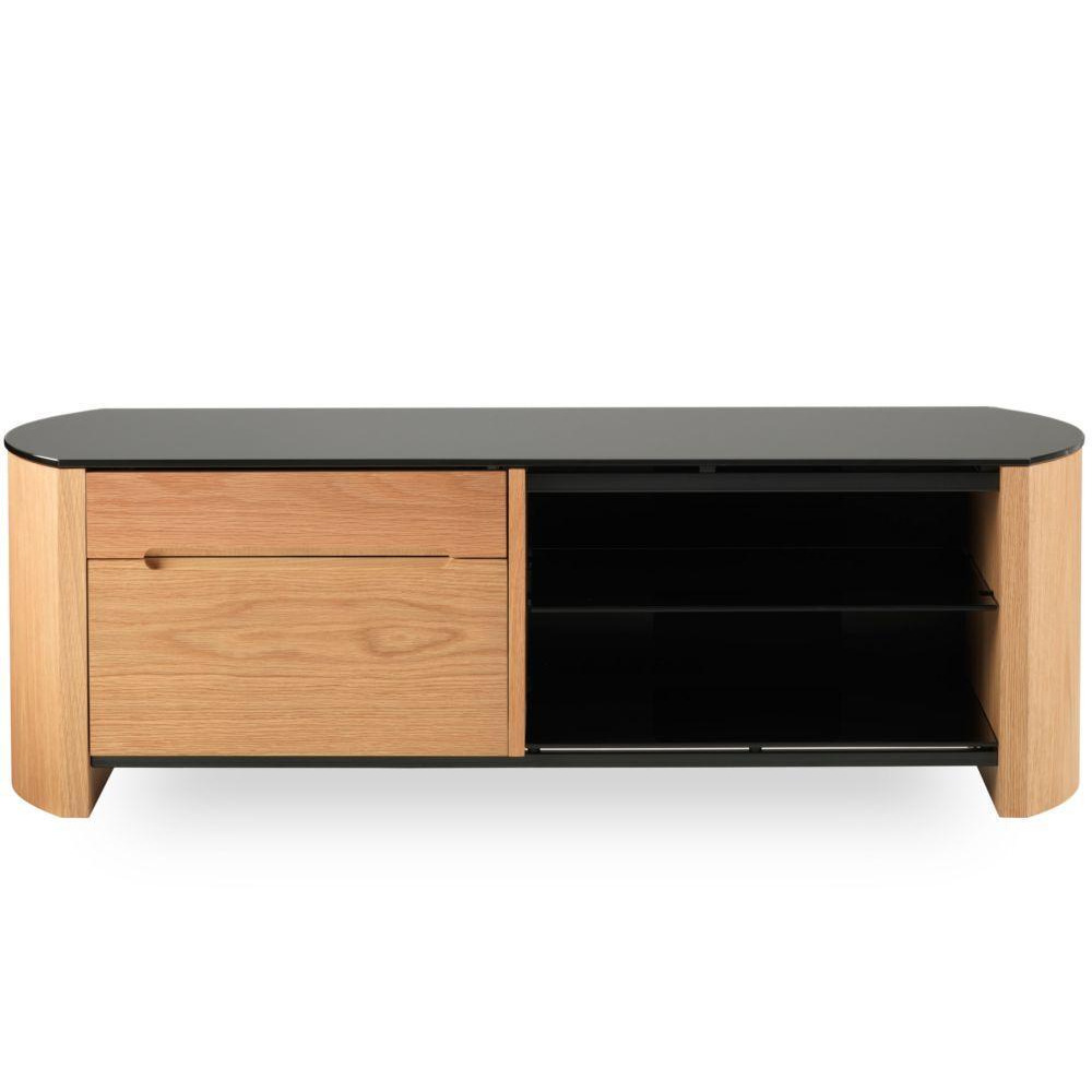 Alphason Finewoods 1100 TV Stand - Light Oak, Brown