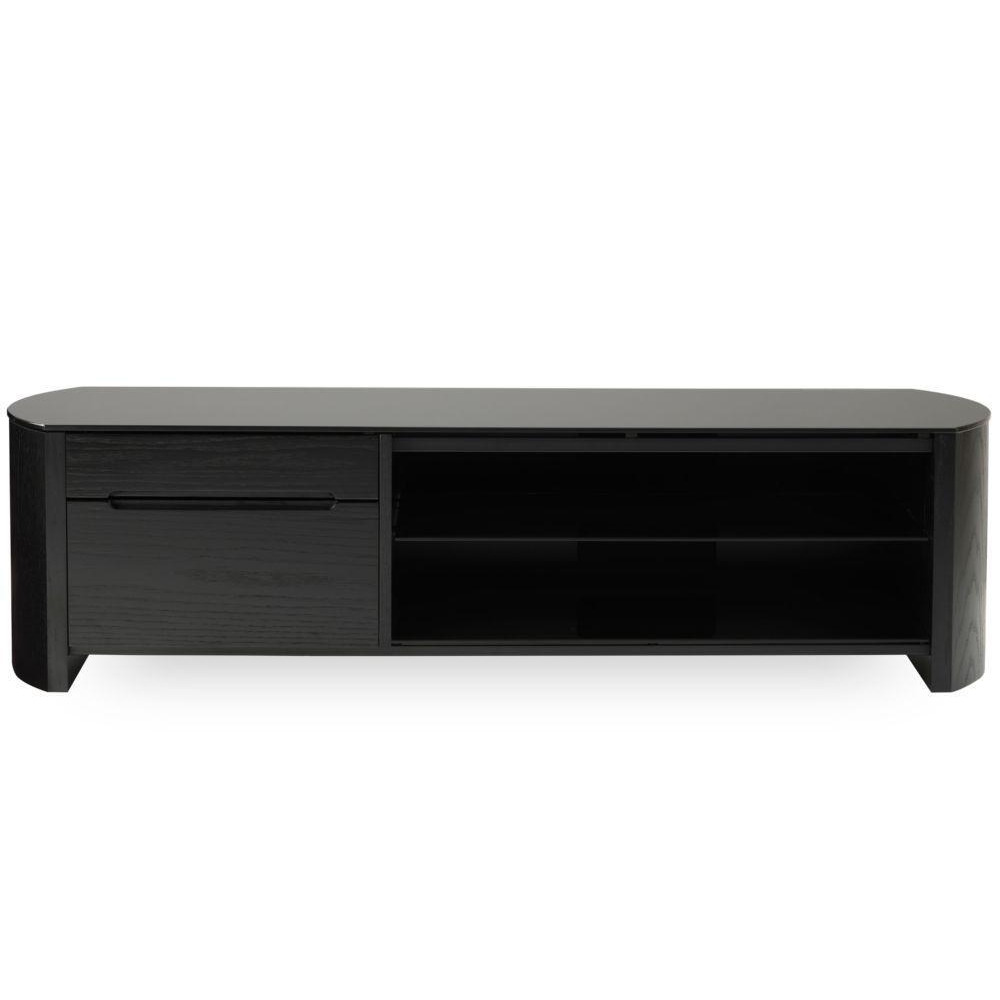 Alphason Finewoods 1350 TV Stand - Black Oak, Black