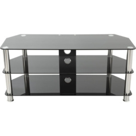 AVF SDC1000CM TV Stand - Black & Chrome, Silver/Grey,Black