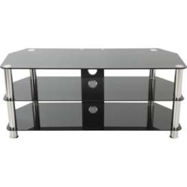 AVF SDC1140CM TV Stand - Black & Chrome, Silver/Grey,Black
