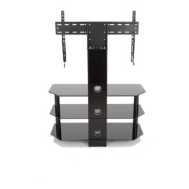 AVF SDCL900BB 900 mm TV Stand with Bracket - Black, Black
