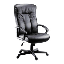 Teknik Gloucester Leather Reclining Executive Chair - Black