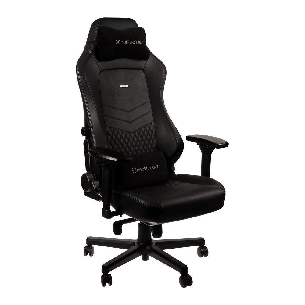 NOBLE CHAIRS HERO Real Leather Gaming Chair - Black