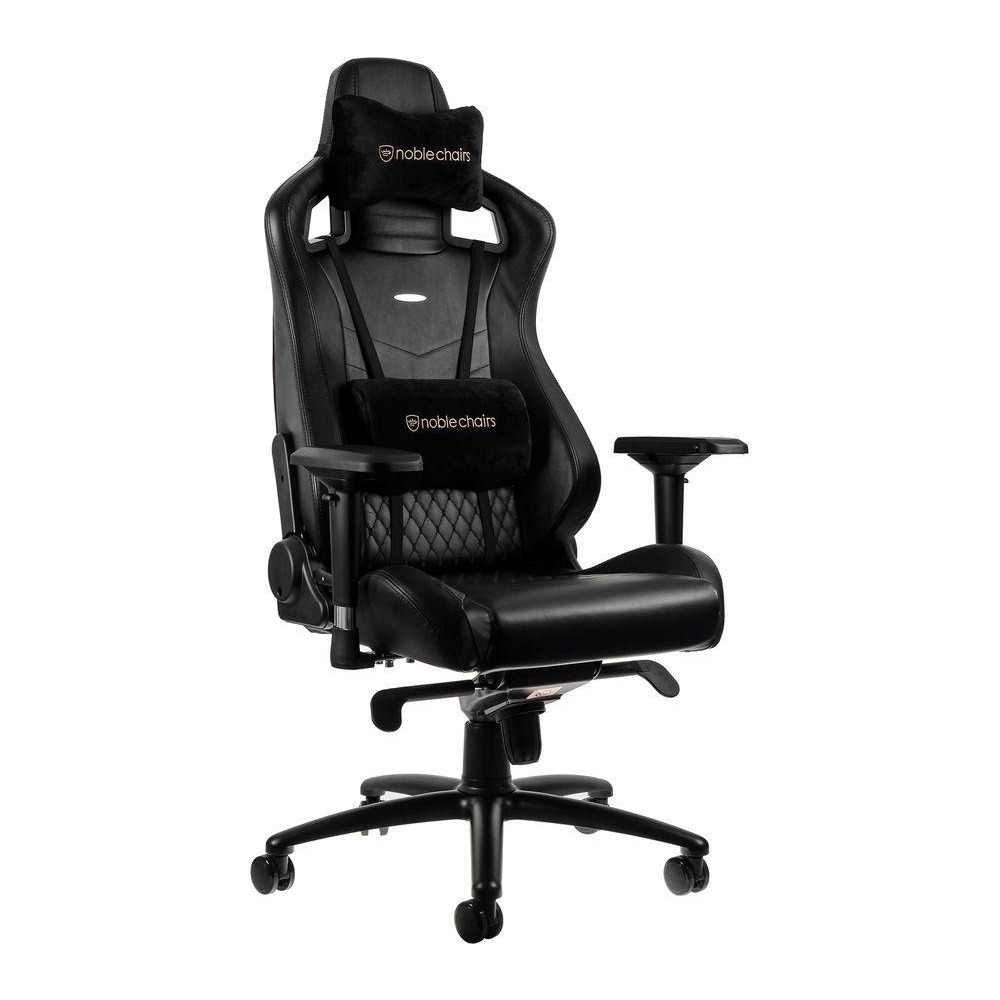 NOBLE CHAIRS EPIC Real Leather Gaming Chair  Black