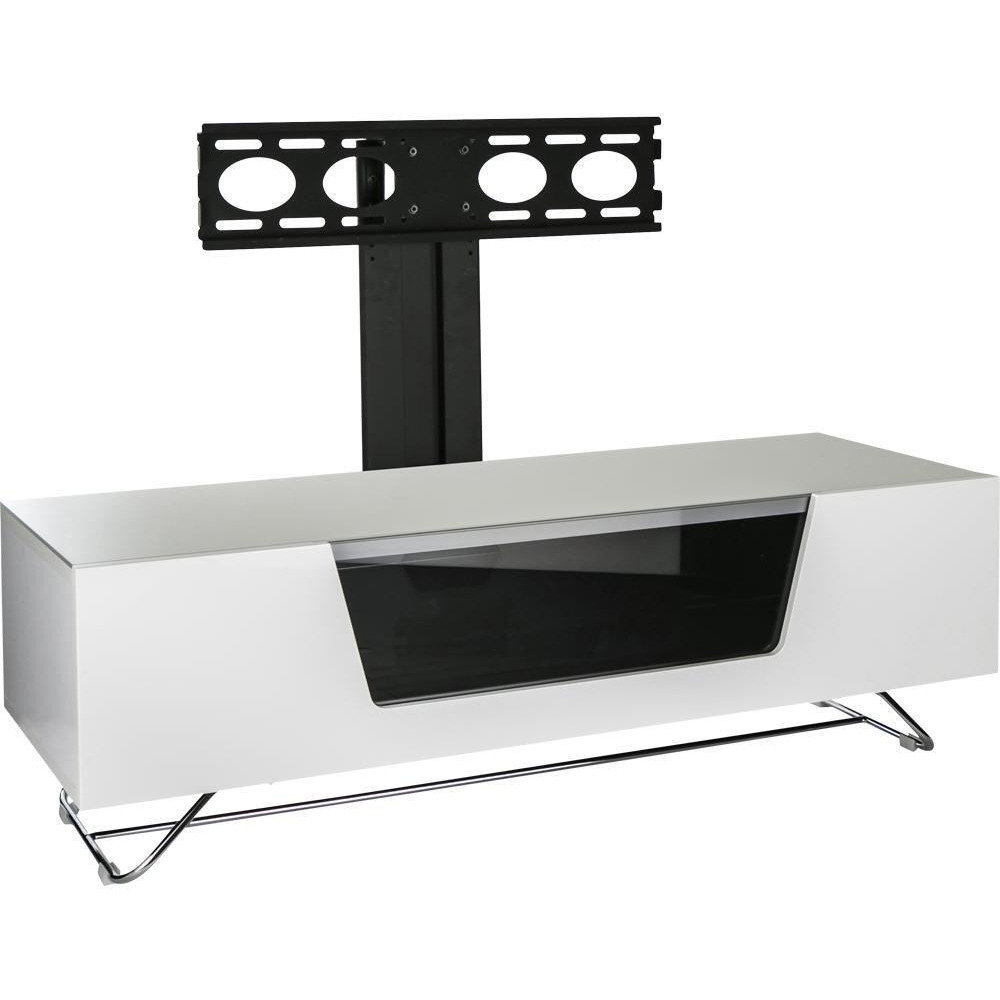 ALPHASON Chromium 2 Cantilever CRO2-1200BKT-WH 1200 mm TV Stand with Bracket - White, White