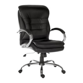 TEKNIK Goliath Light 6957 Bonded Leather Reclining Executive Office Chair - Black