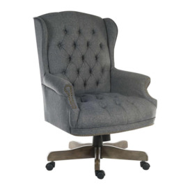 TEKNIK Chairman Fabric Tilting Executive Chair - Grey