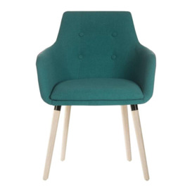 TEKNIK 4-Legged Fabric Reception Chair - Jade