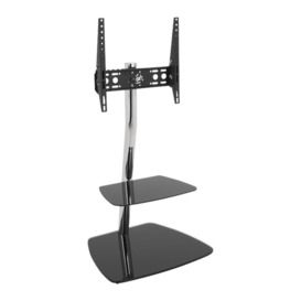 AVF Reflections Iseo 600 mm TV Stand with Bracket  Black, Silver/Grey,Black
