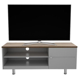 AVF Whitesands FS1200WSSG 1200 mm TV Stand - Grey & Rustic Wood, Silver/Grey