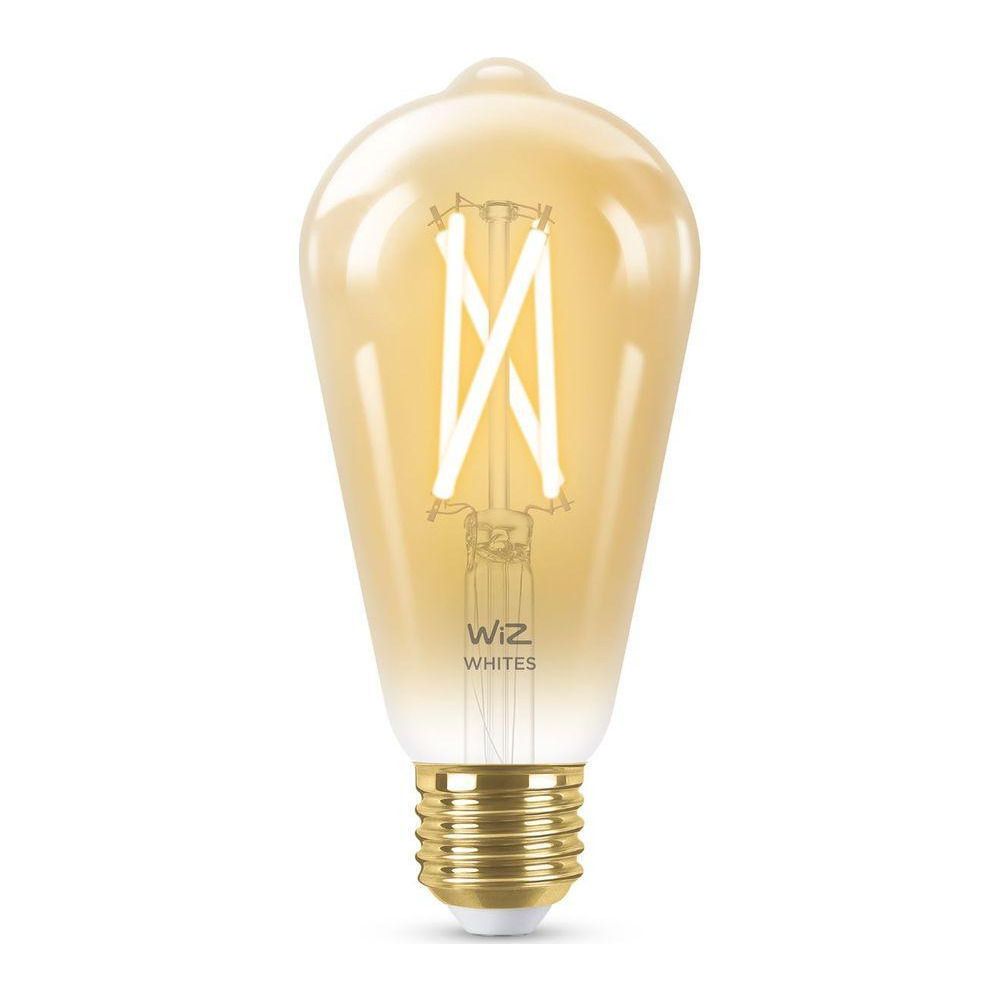 WIZ CONNECTED Filament Amber Tuneable White Smart LED Light Bulb - E27, ST64