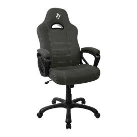 AROZZI ARZZ05 Enzo Woven Fabric Gaming Chair - Grey & Black, Black,Silver/Grey