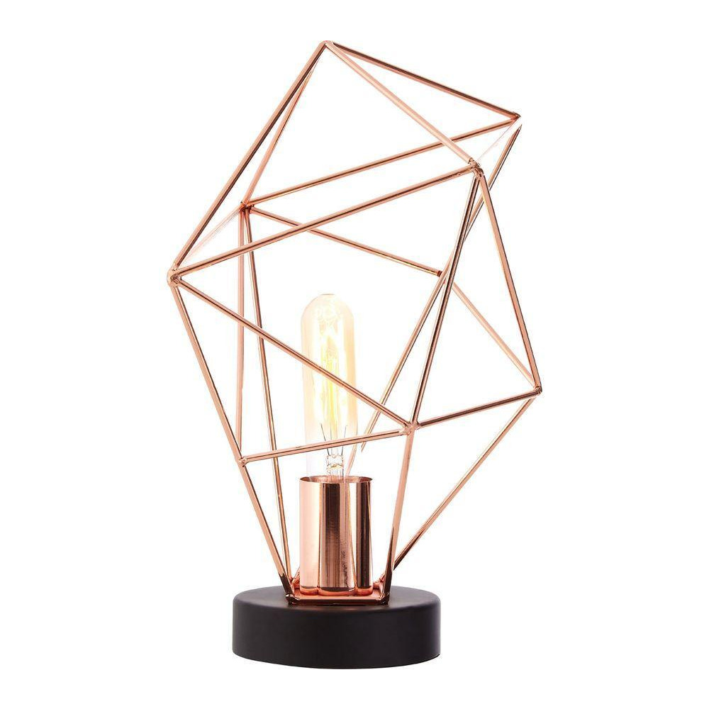 INTERIORS by Premier Wyra Copper Finish Table Lamp
