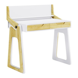 ALPHASON Palmer AW3622 Sit Stand Desk - White & Oak