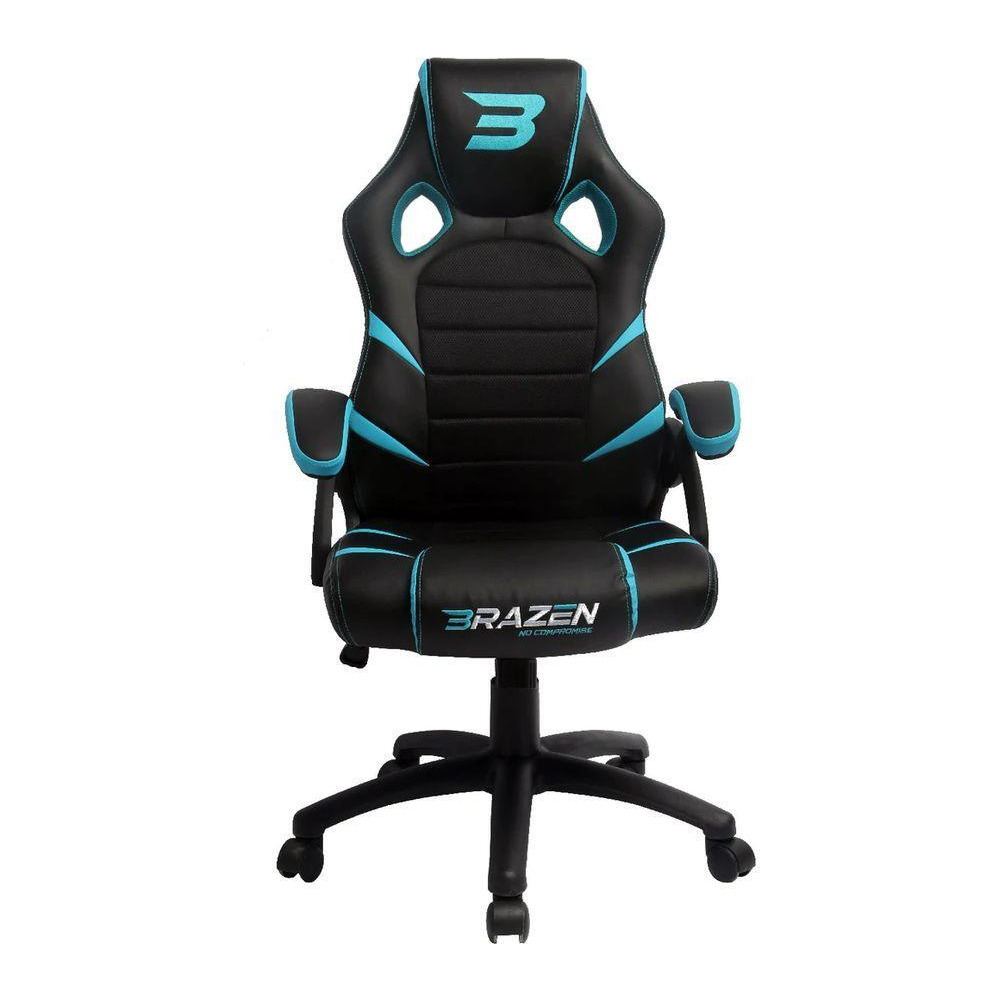 BRAZEN Puma Gaming Chair - Blue & Black