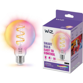 WIZ Colour Filament Smart LED Light Bulb - E27, G95