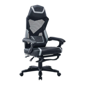 ADX Ergonomic Y 24 Gaming Chair - Black & Grey, Black,Silver/Grey