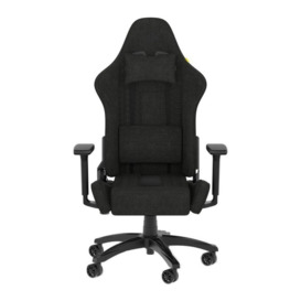 CORSAIR TC100 RELAXED Gaming Chair - Fabric, Black, Black