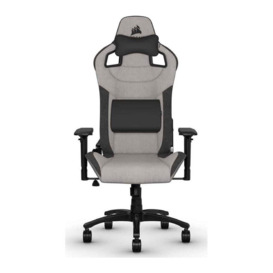 CORSAIR T3 RUSH 2023 Gaming Chair - Grey & Charcoal, Silver/Grey