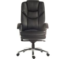 TEKNIK Skyline Leather Tilting Executive Chair - Black & Silver
