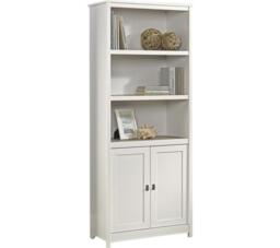 TEKNIK Shaker Style Bookcase With Doors - Soft White