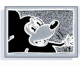 YELLOWPOP Disney x Keith Haring Mickey 2 LED Wall Lamp - Black & White