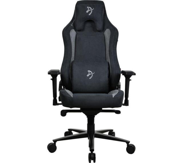AROZZI Vernazza Supersoft Fabric Gaming Chair - Black, Black