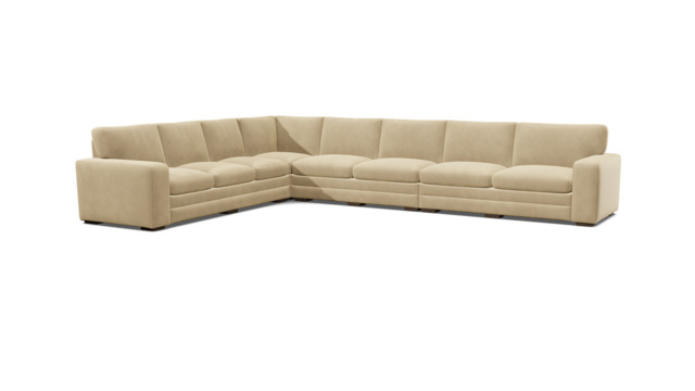 Cream Fabric 6X4 Seater Corner Sofa - Modern Style Custom Sofa - Sloane Range - image 1